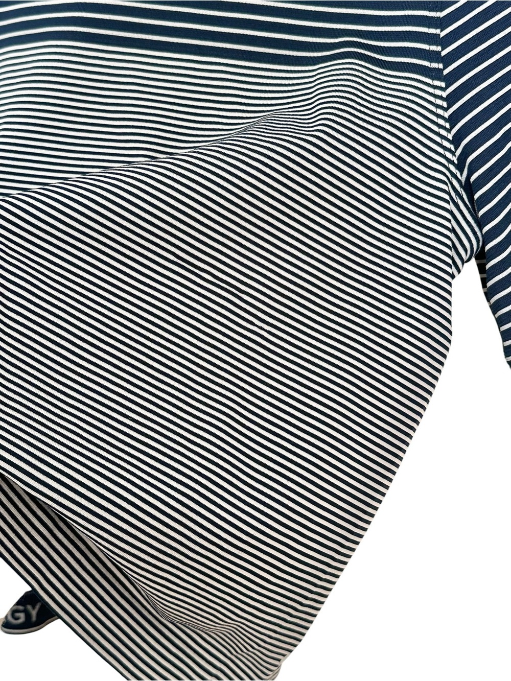 Lululemon Seamless Classic-Fit Mariner Stripe Cropped T-Shirt Size M - Picture 2 of 7